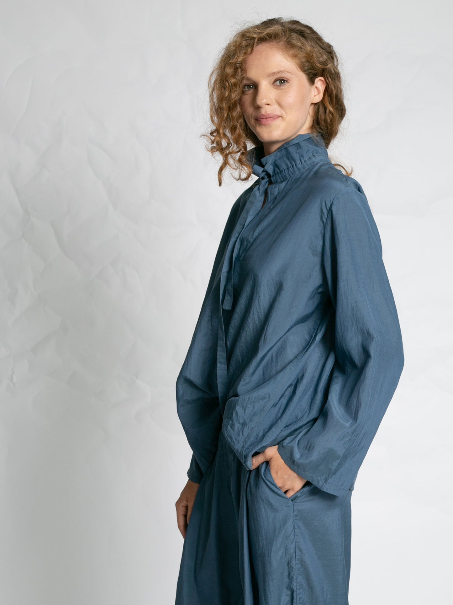 BLOUSE T851 - BLUE