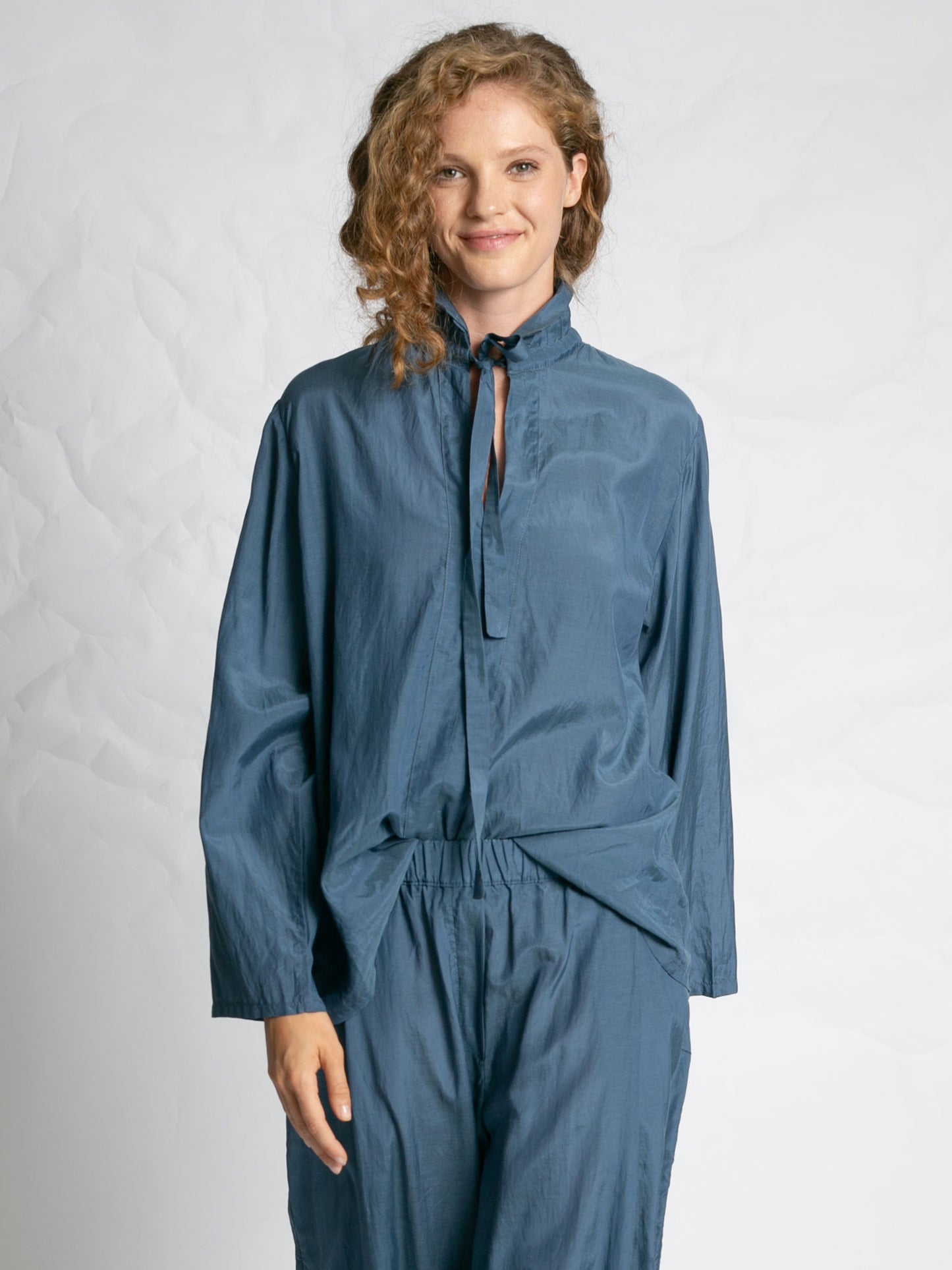 BLOUSE T851 - BLUE