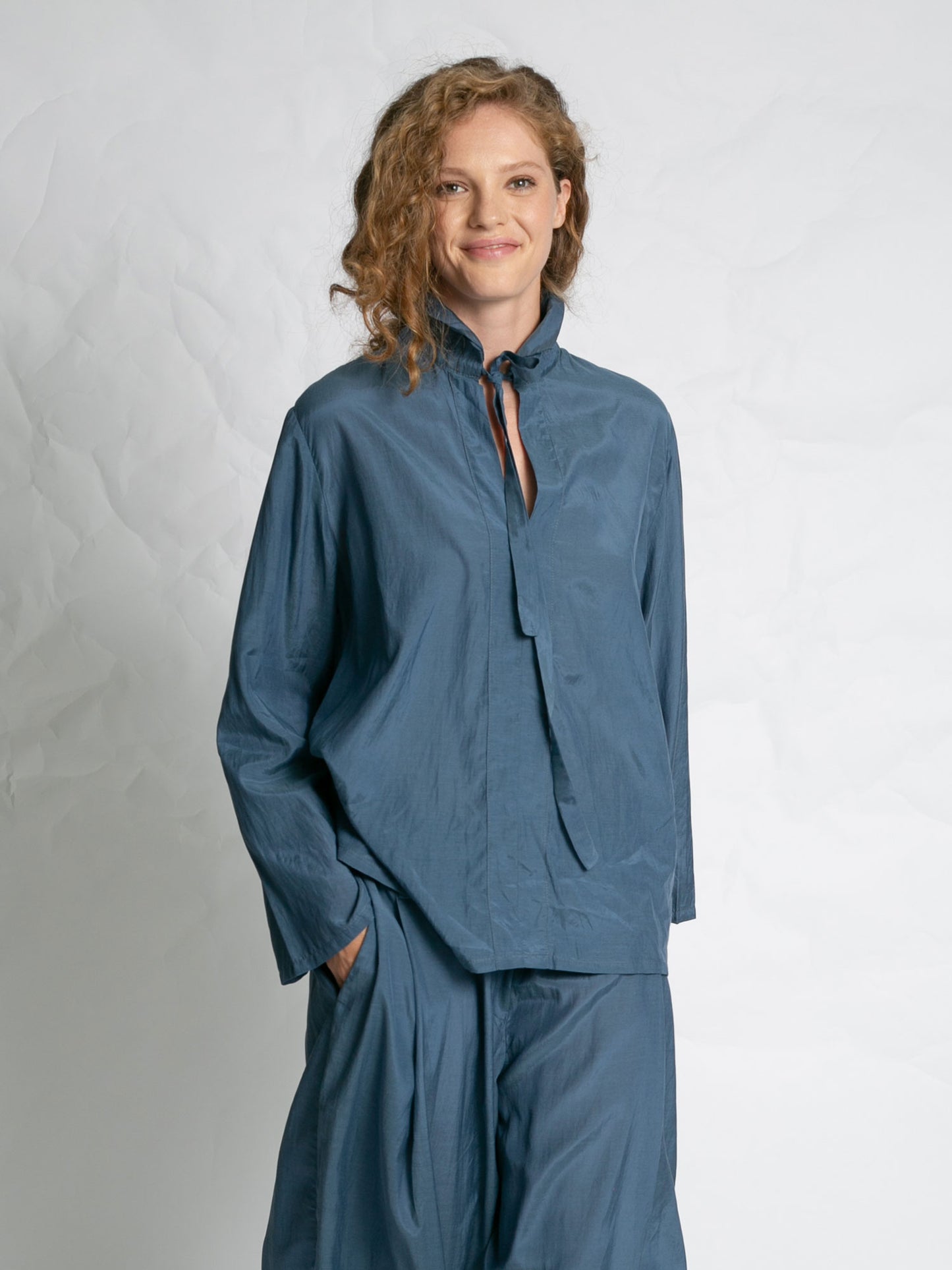 BLOUSE T851 - BLUE