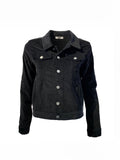 VESTE EN JEAN VELOUR NOIR