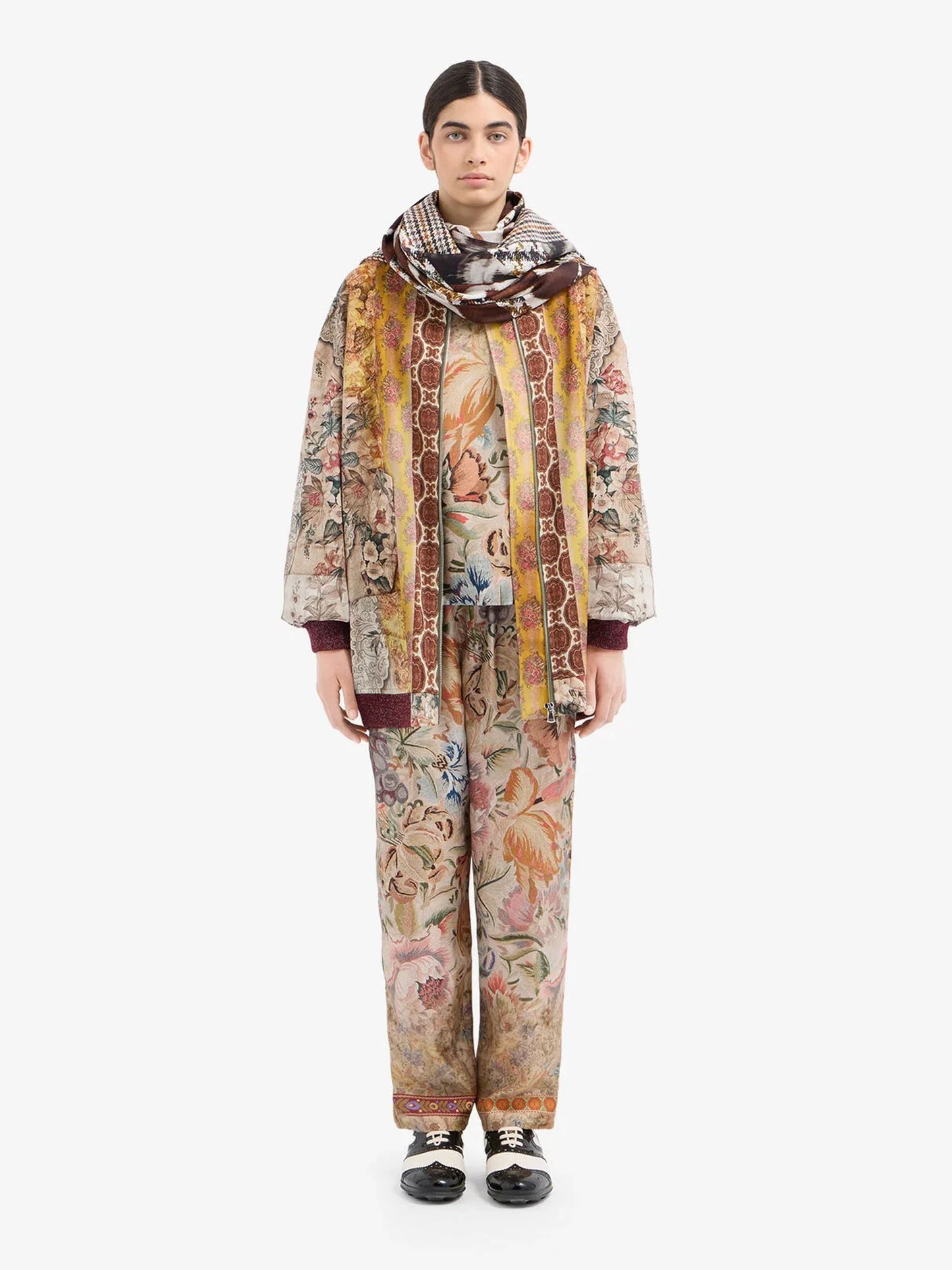 PANTALON FLORAL ALOE EN SOIE