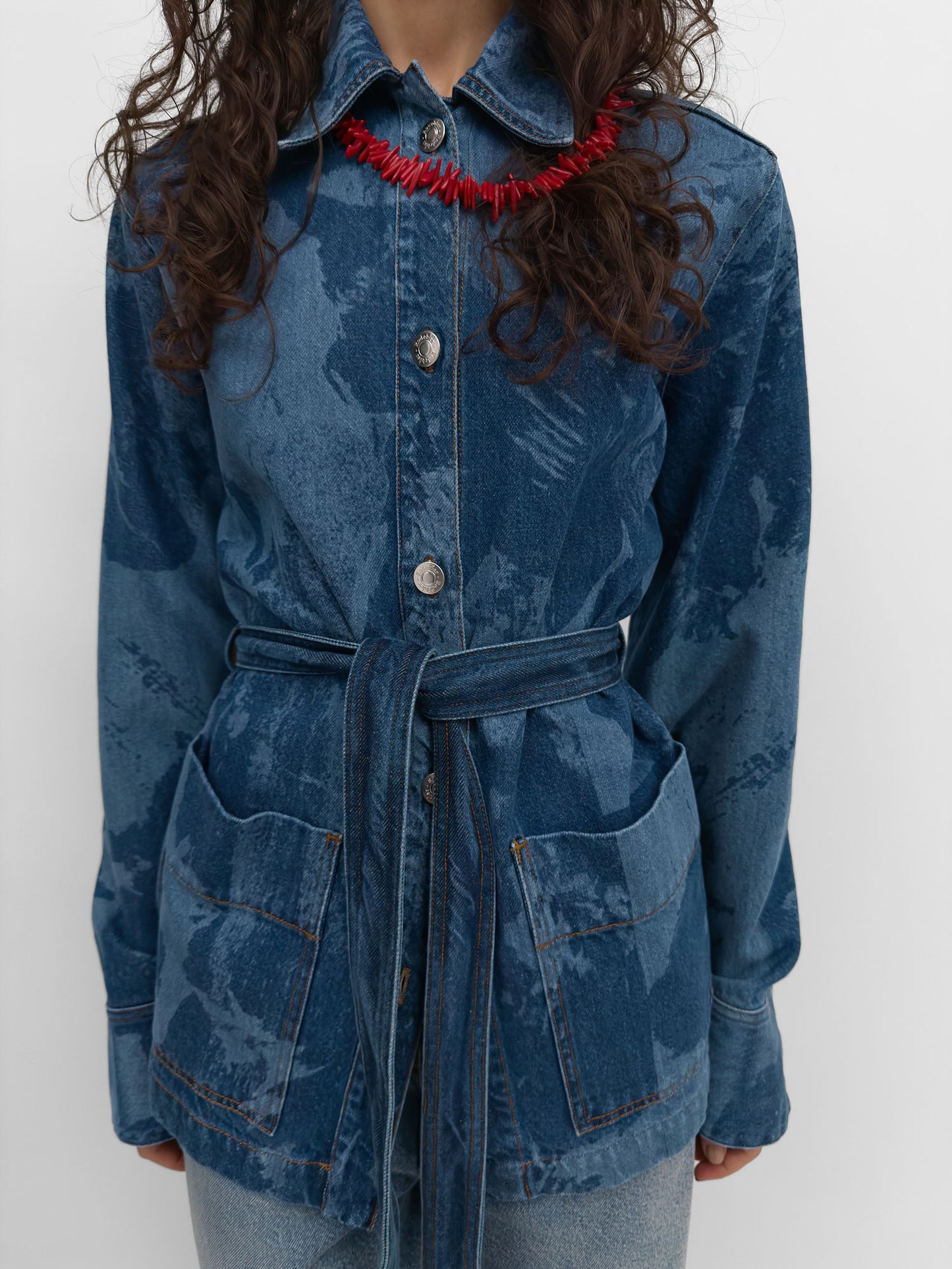 VESTE DENIM PICO - INDIGO FLOWER