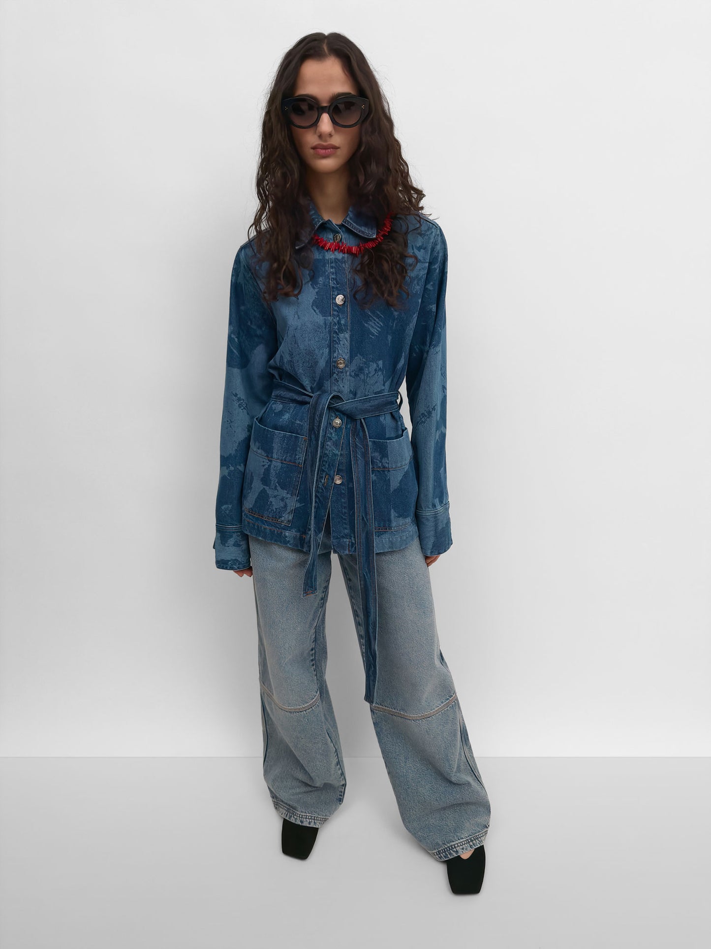 VESTE DENIM PICO - INDIGO FLOWER