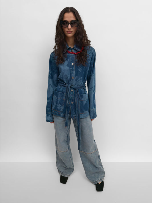 VESTE DENIM PICO - INDIGO FLOWER