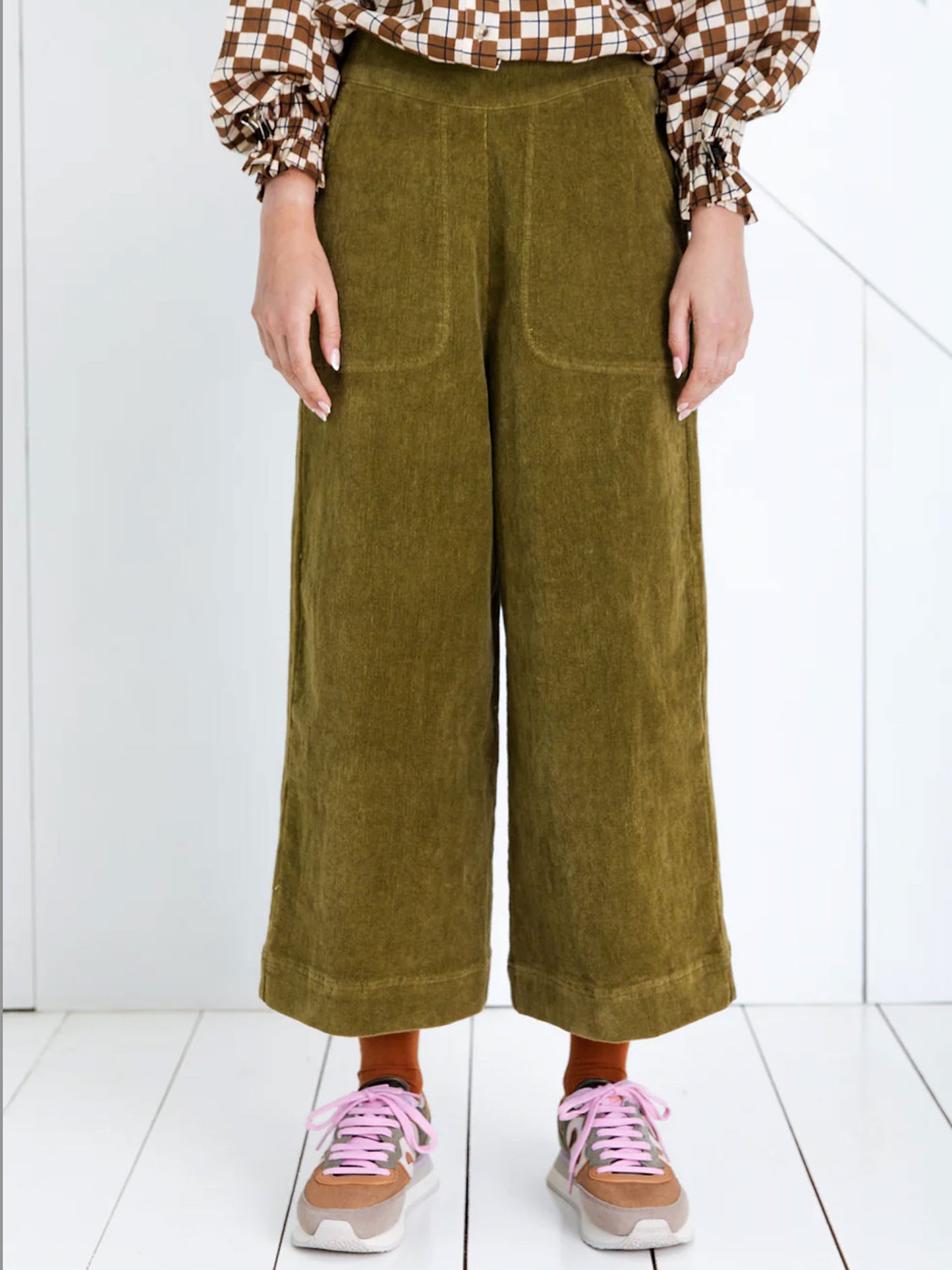 PANTALON BIJOU - OLIVE