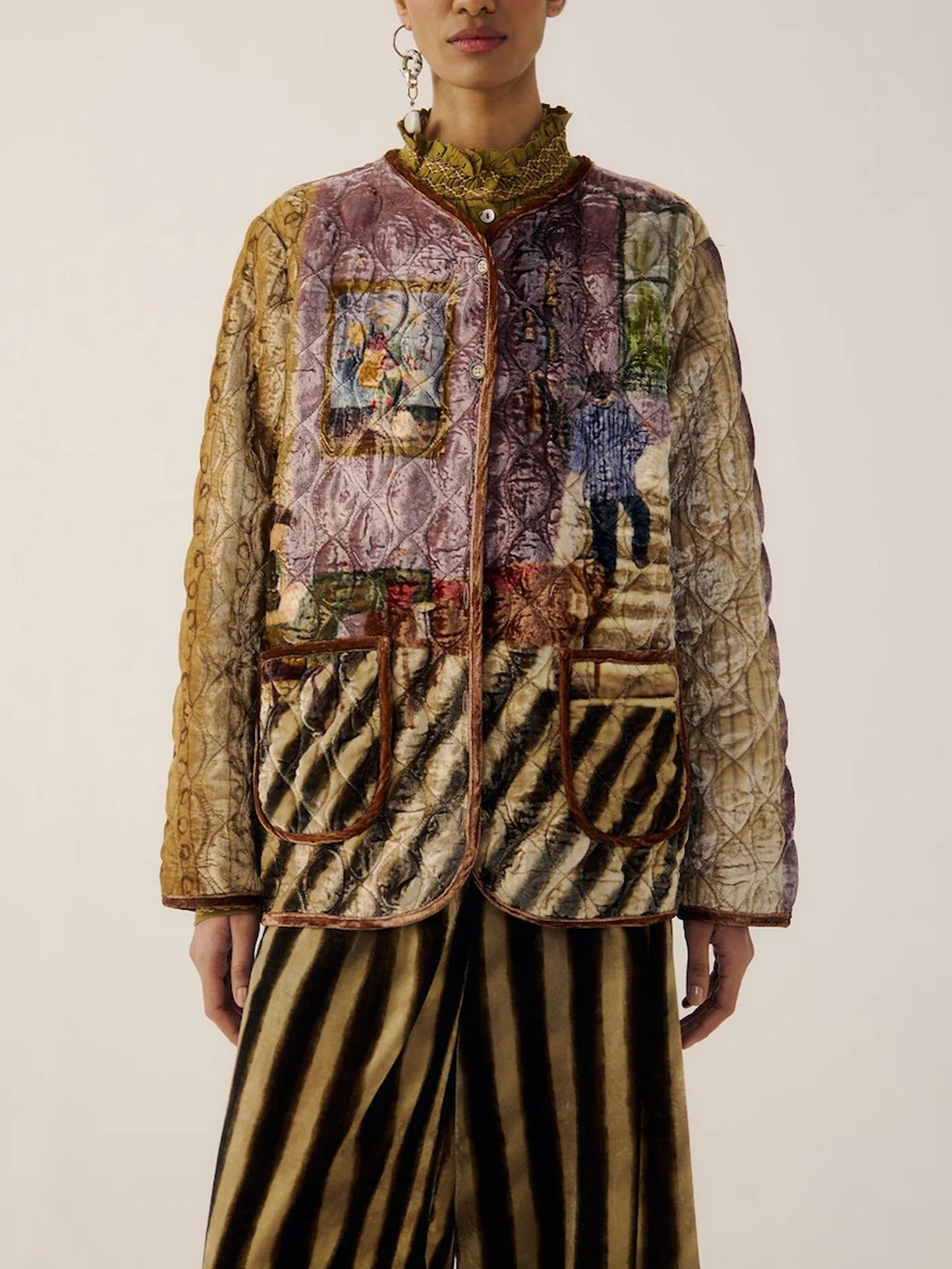 VESTE QUILTED - LIVING ROOM PRINT MULTI