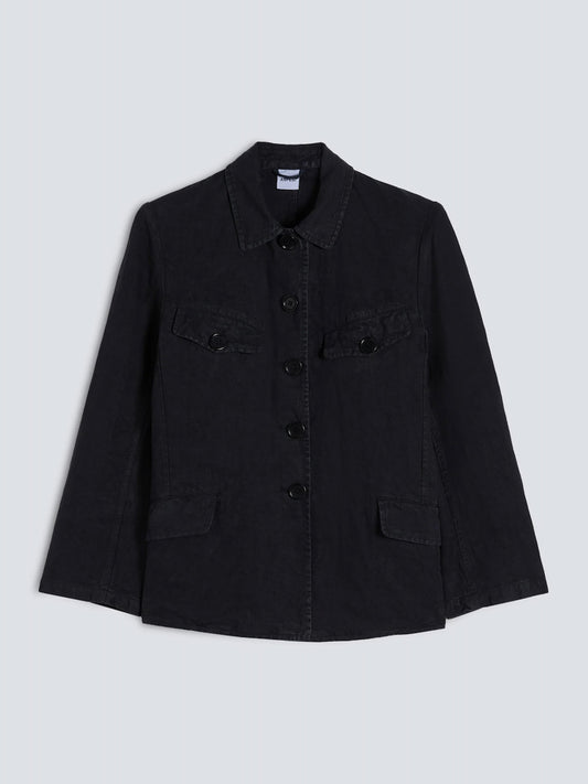 COSTUME EN COTON / LIN - NOIR