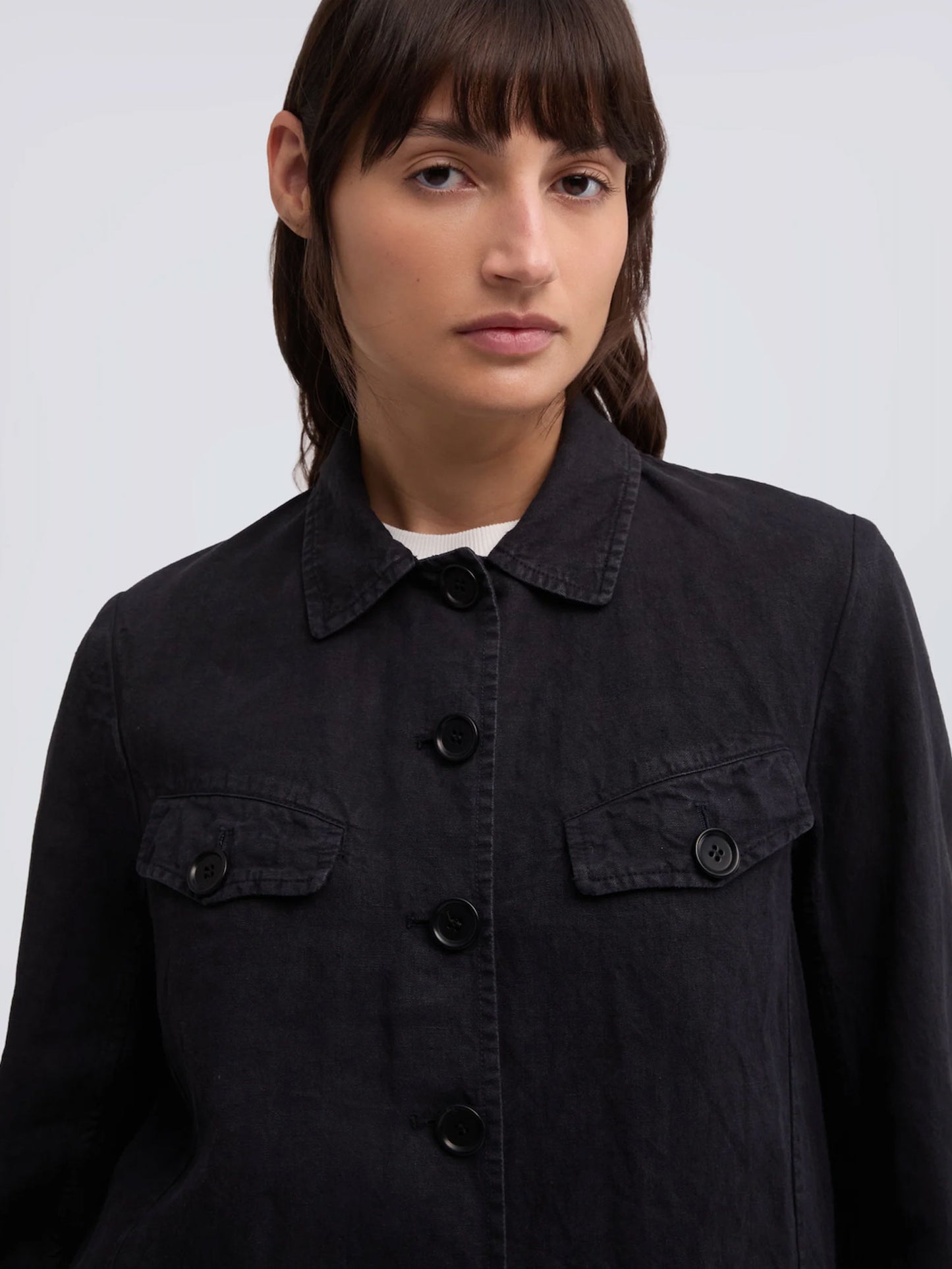 COSTUME EN COTON / LIN - NOIR