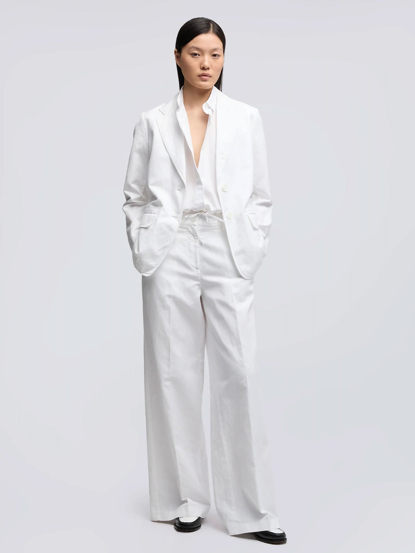 PANTALON TAILLEUR - BLANC