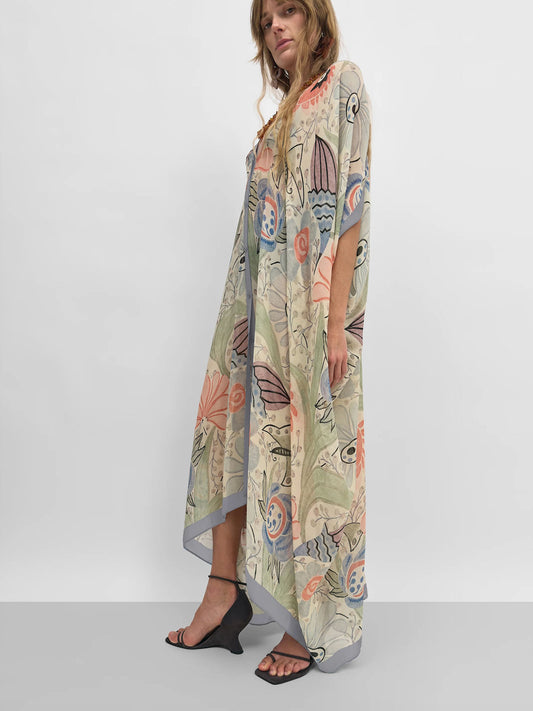 CAFTAN AGAVE DUCHARNE - CORAL MULTI
