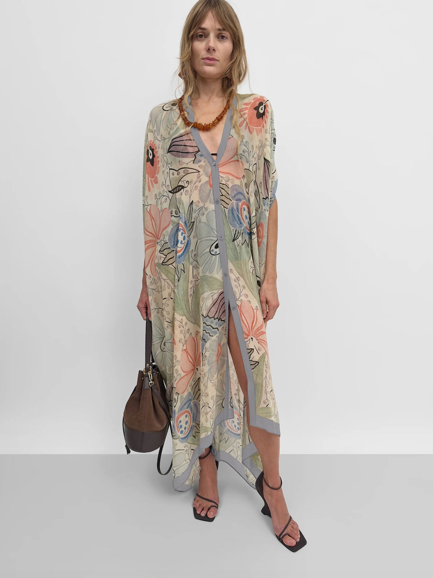 CAFTAN AGAVE DUCHARNE - CORAL MULTI