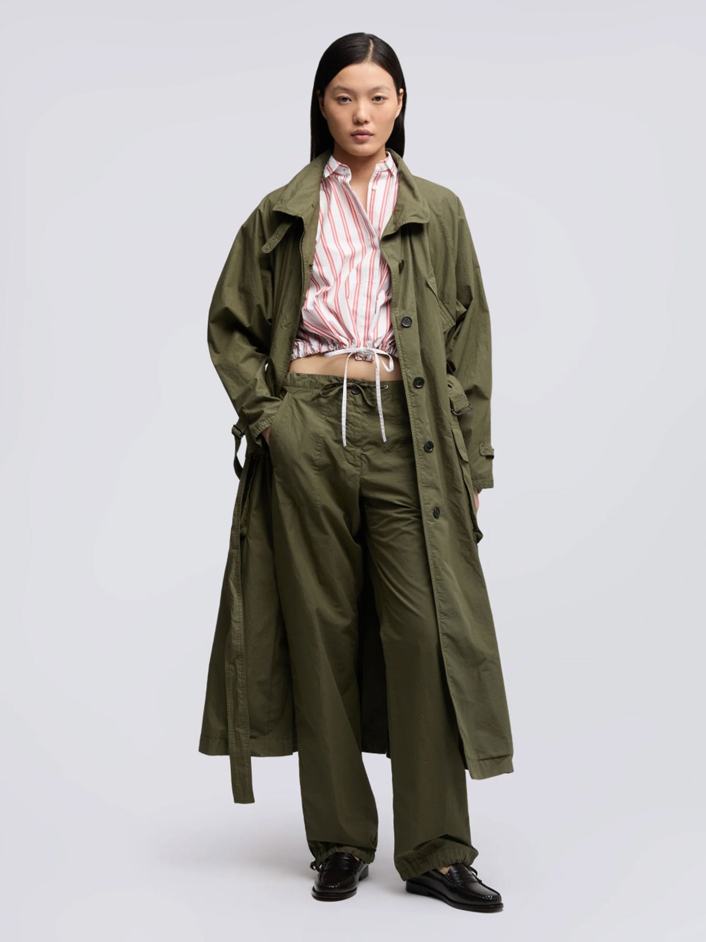 TRENCH COAT - KHAKI MILITARY