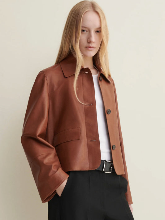 VESTE FEM - COGNAC