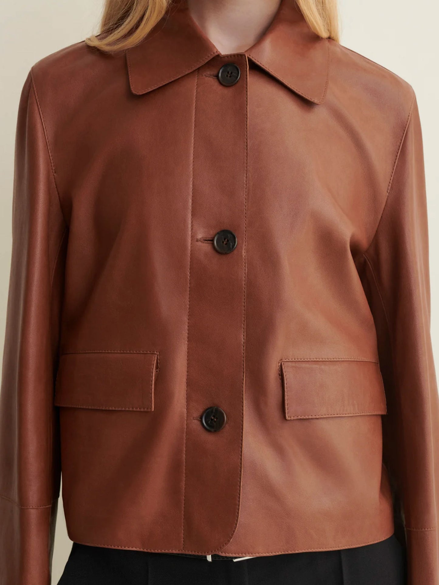 VESTE FEM - COGNAC