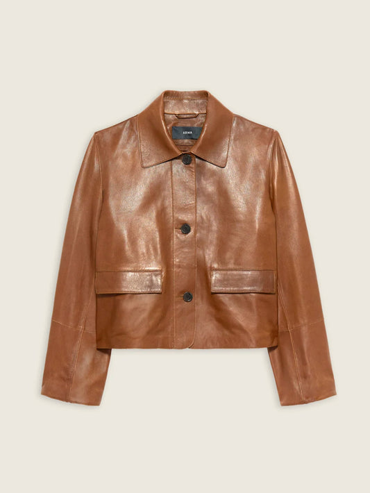 VESTE FEM - COGNAC