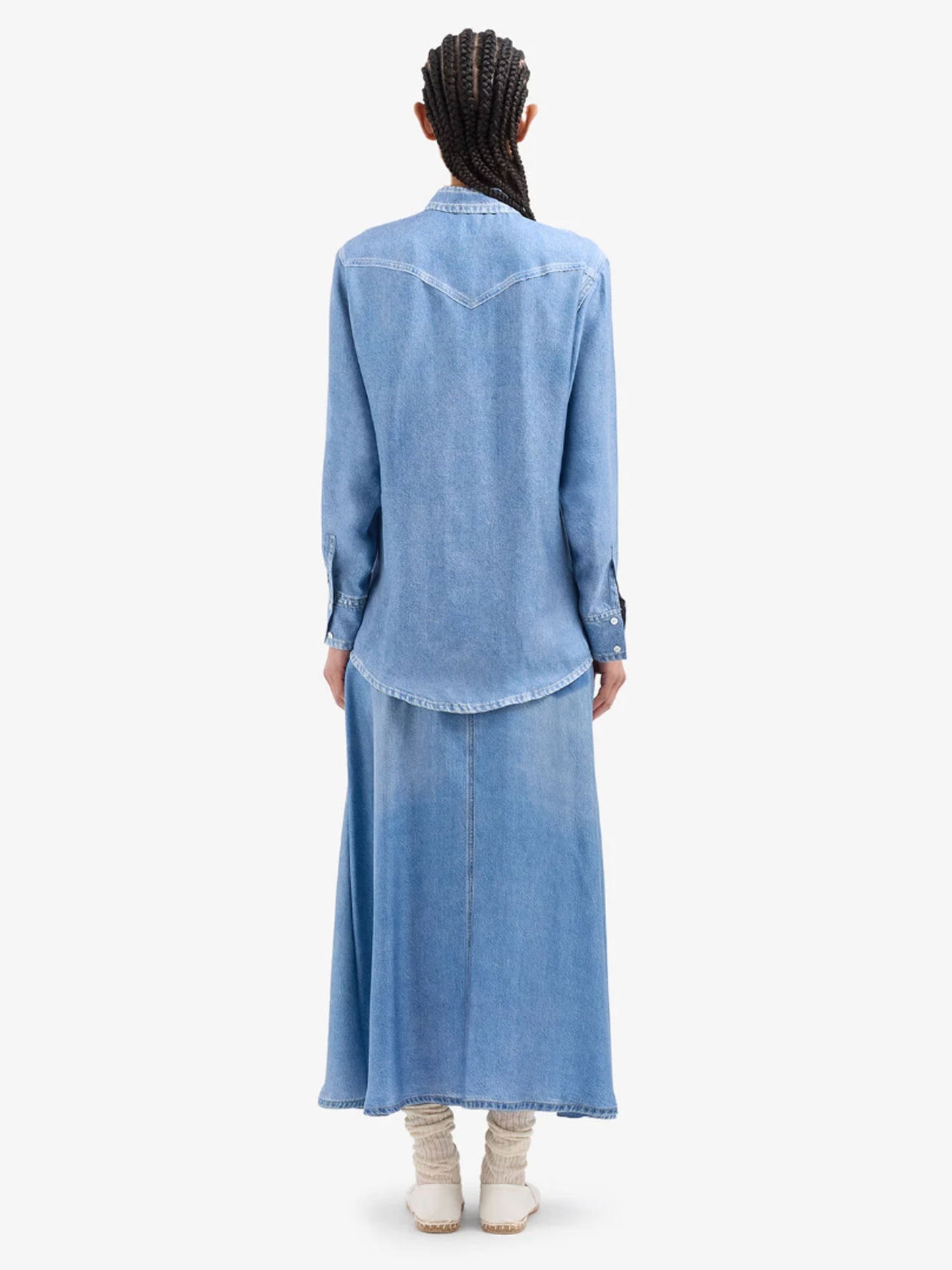 ALOE CHEMISE SOIE - DENIM