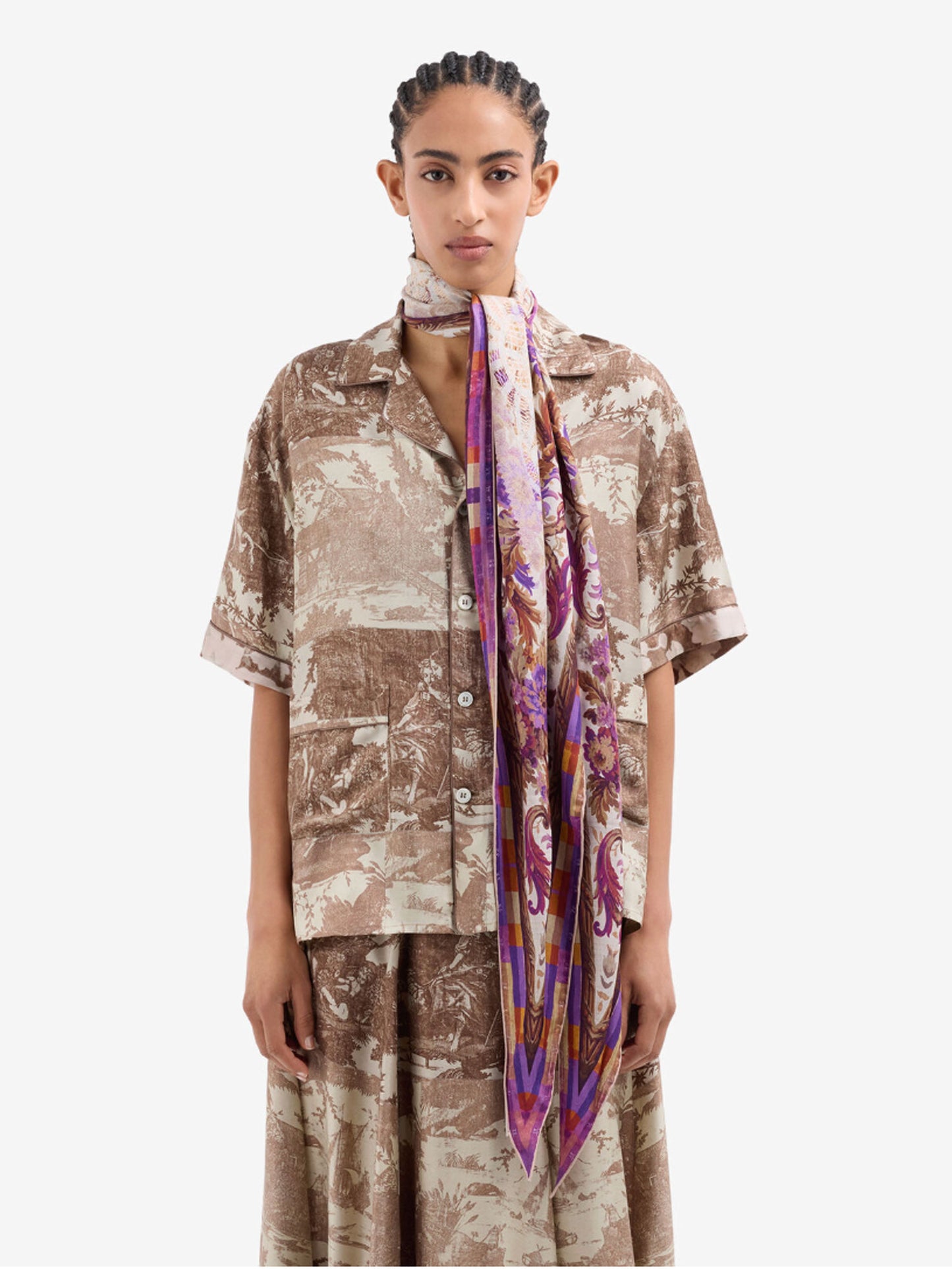 FOULARD ALOE - ROSE