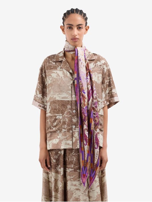 FOULARD ALOE - ROSE