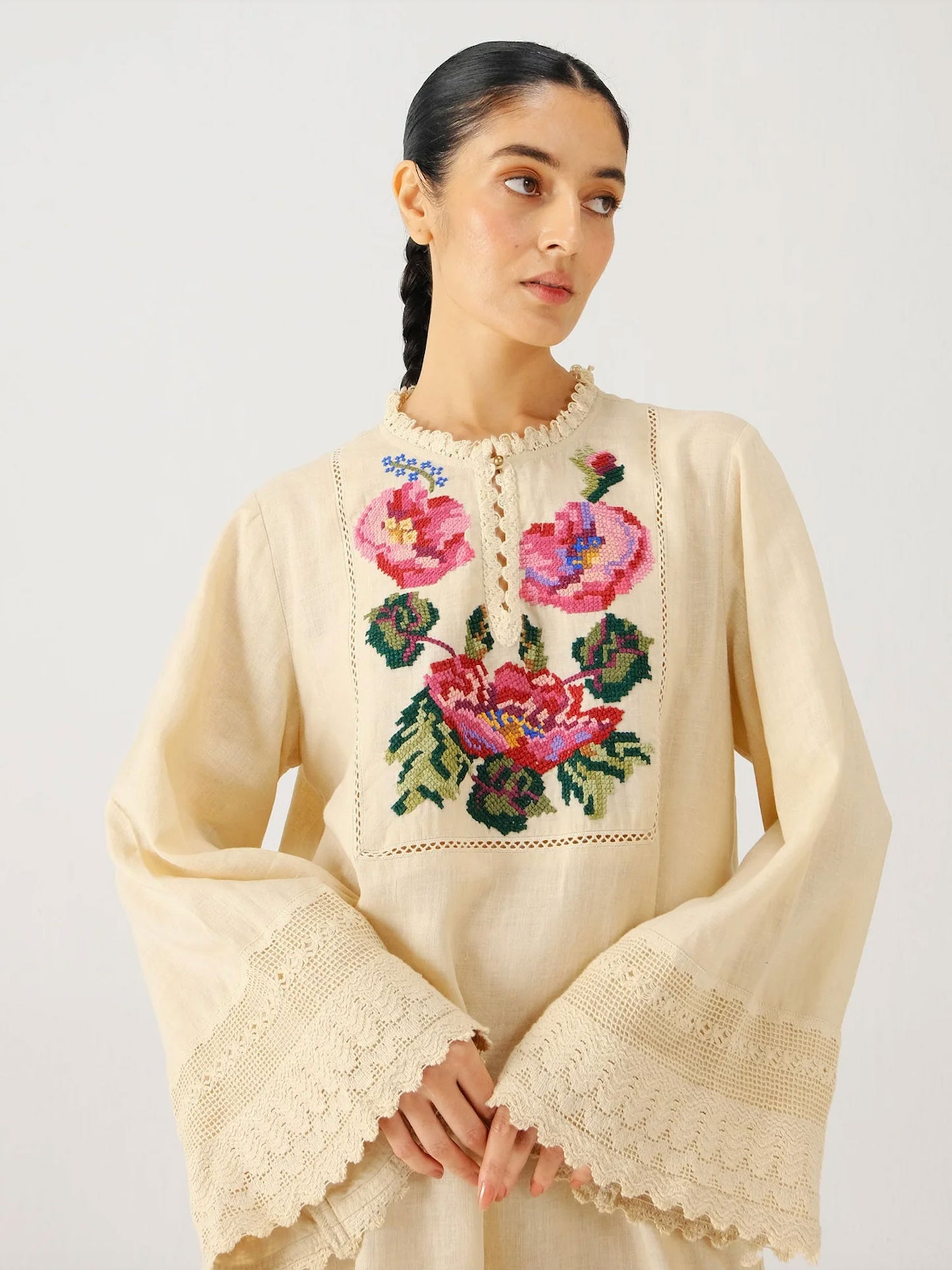 ROBE JOLENE IVORY ROSE