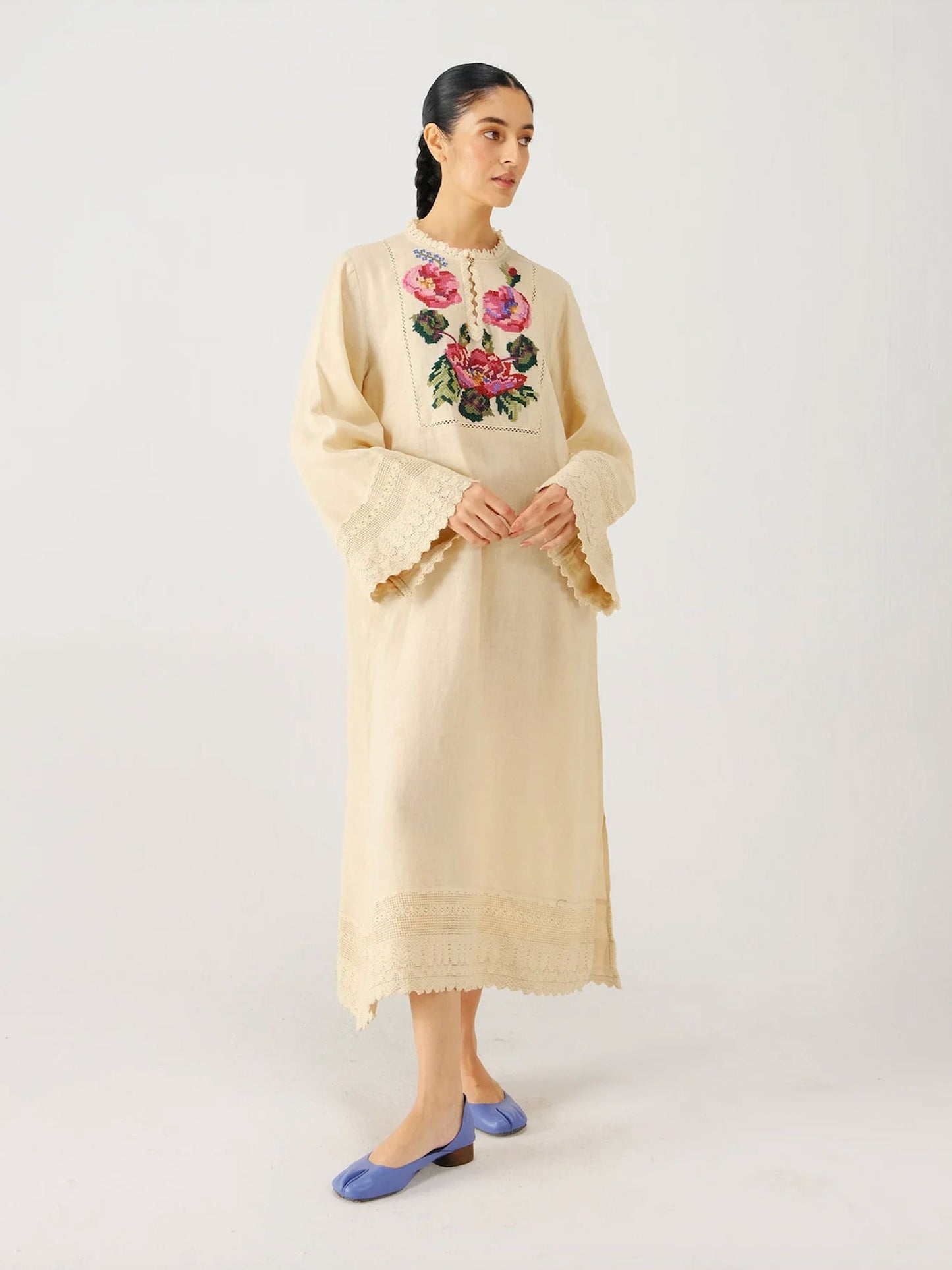 ROBE JOLENE IVORY ROSE