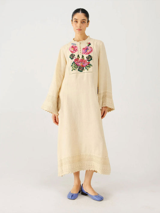 ROBE JOLENE IVORY ROSE