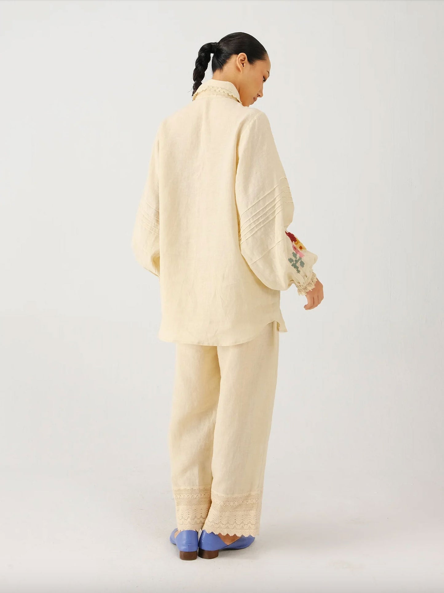 CHEMISE MOIRA IVORY PIXEL
