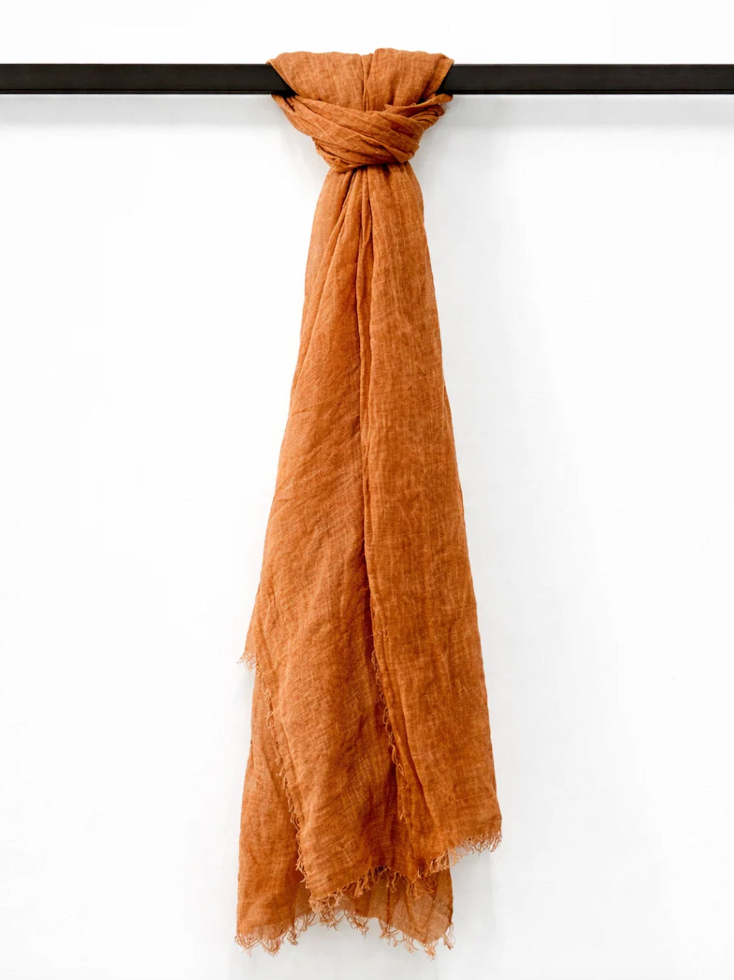 FOULARD EN COTON - RUST / TERRACOTTA