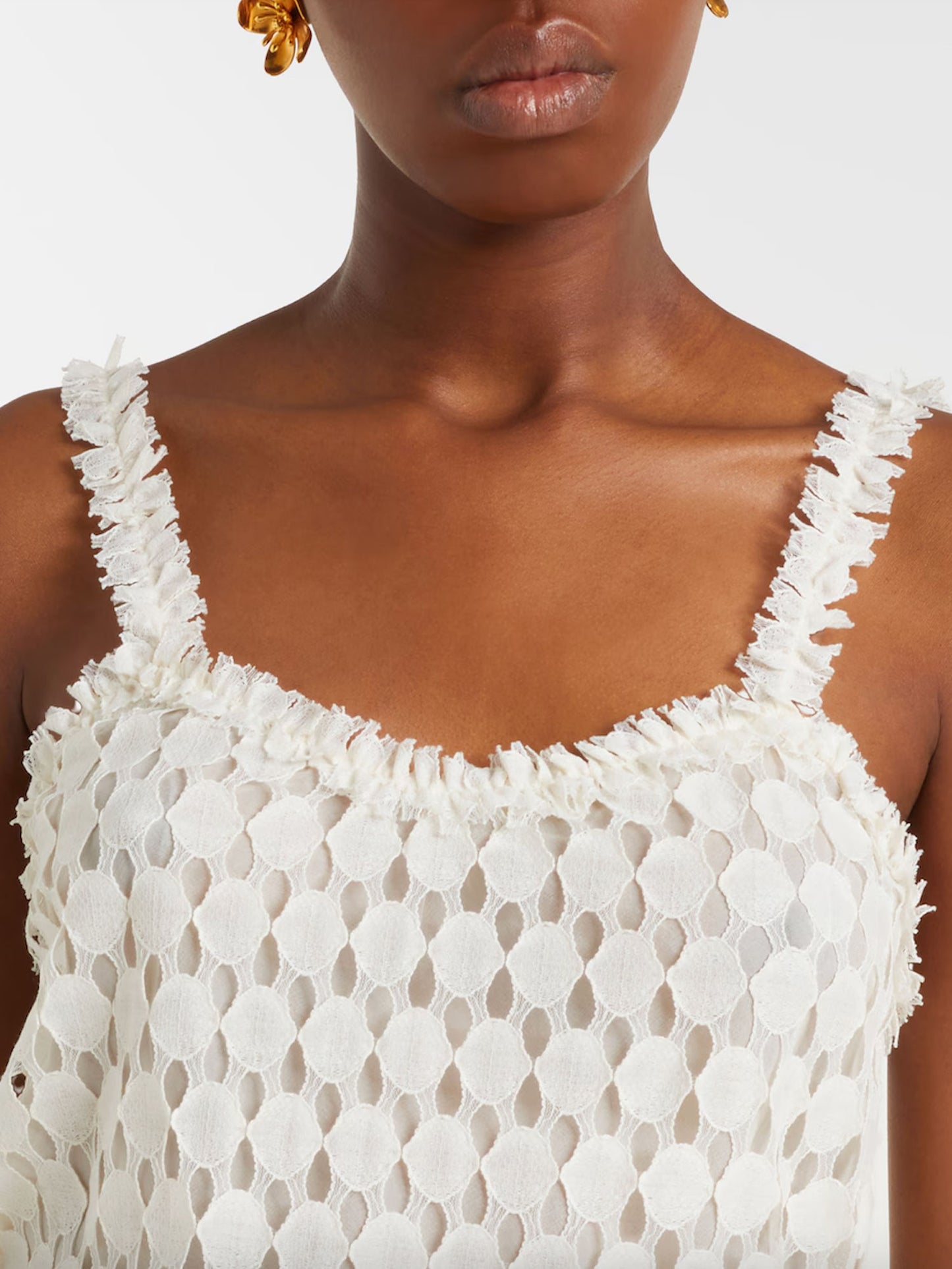 TOP FRANCOISE LACE - CHALK