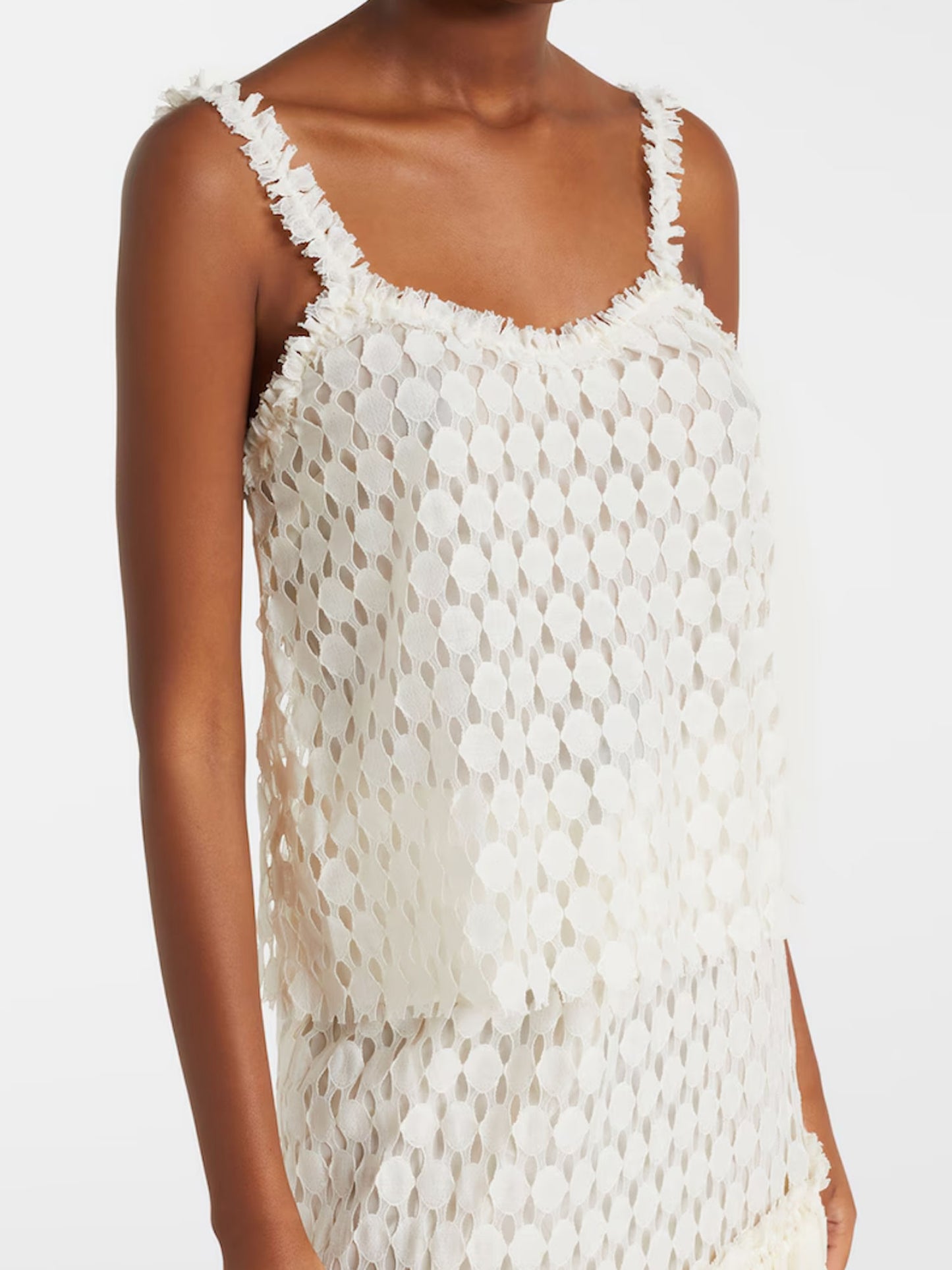 TOP FRANCOISE LACE - CHALK