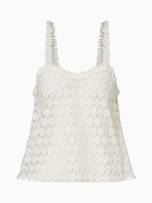 TOP FRANCOISE LACE - CHALK