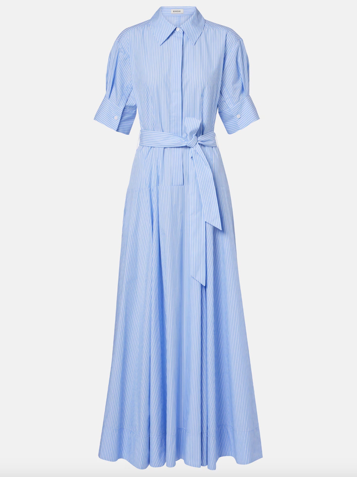 ROBE TRUMAN COTTON - BLU/STR
