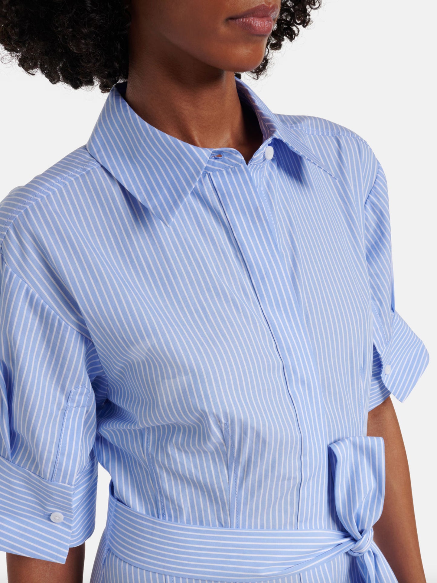 ROBE TRUMAN COTTON - BLU/STR