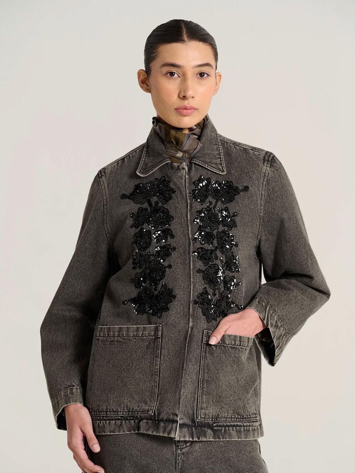 VESTE EMILE - ANTHRACITE