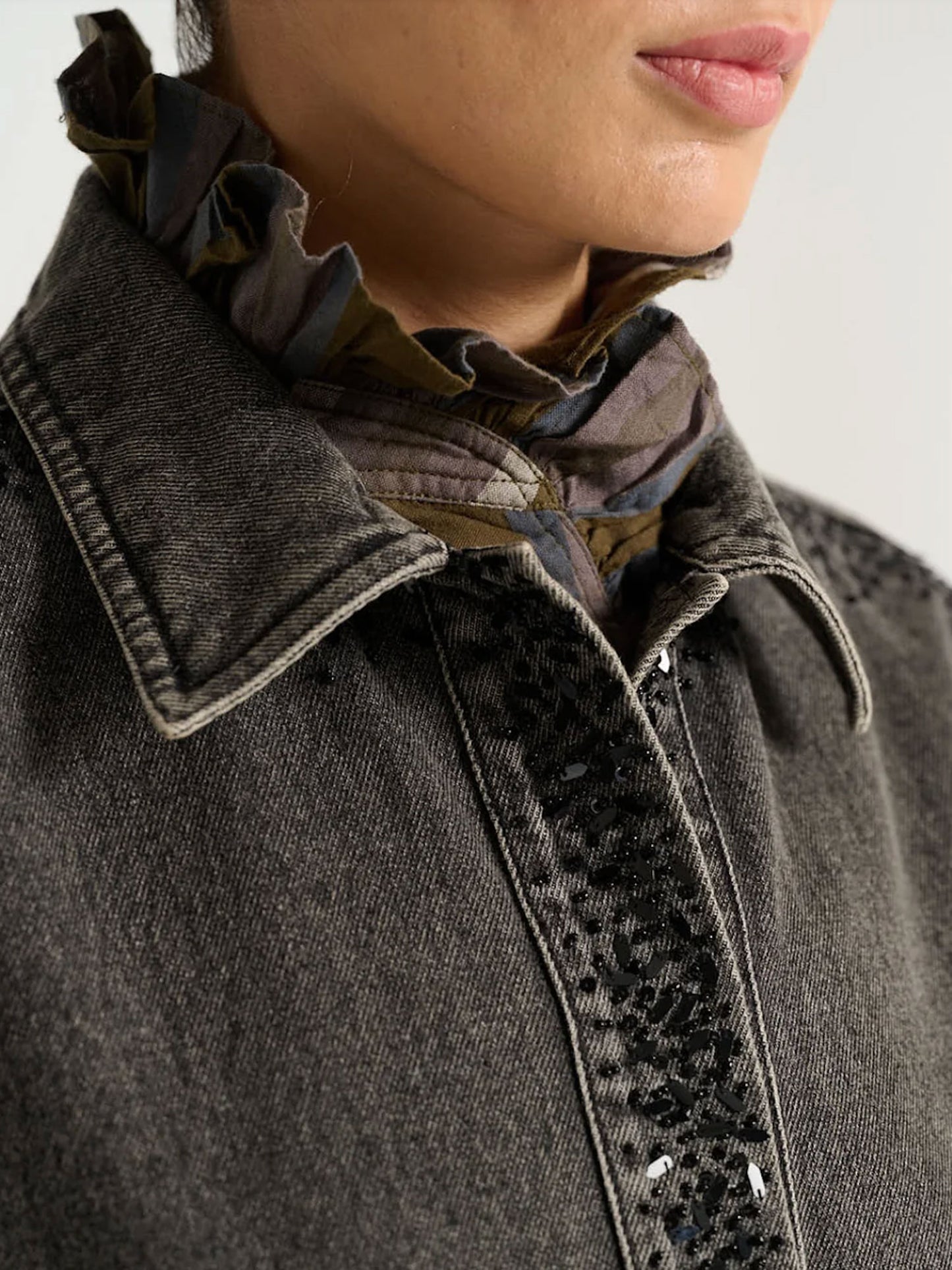 BLOUSE EMILE BOXY -  ANTHRACITE