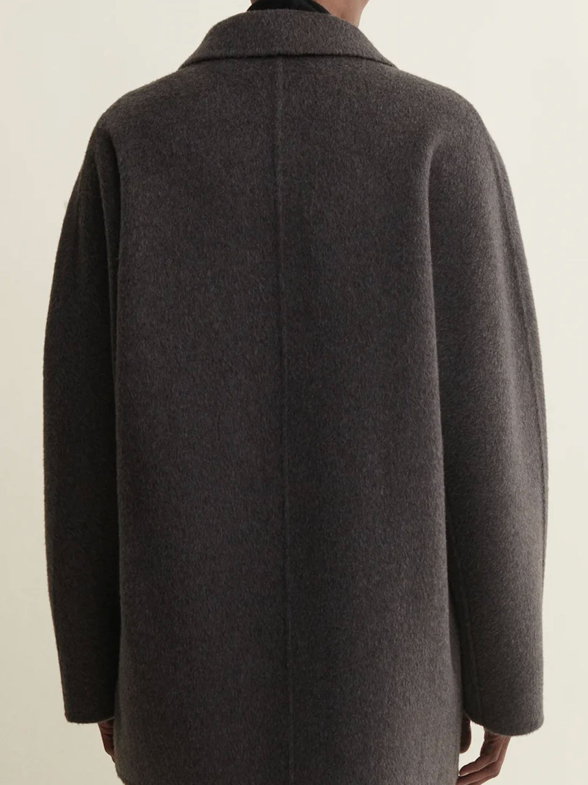 MANTEAU AUREA HAIRY WOOL WARM GREY