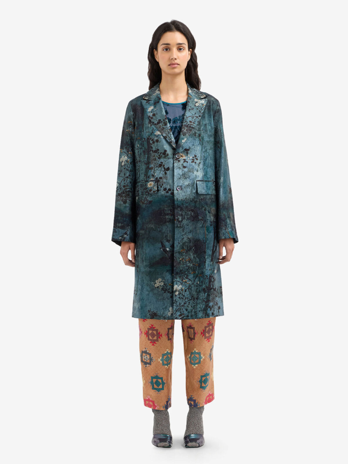 MANTEAU TAILORING EVENING FLORAL JACQUARD