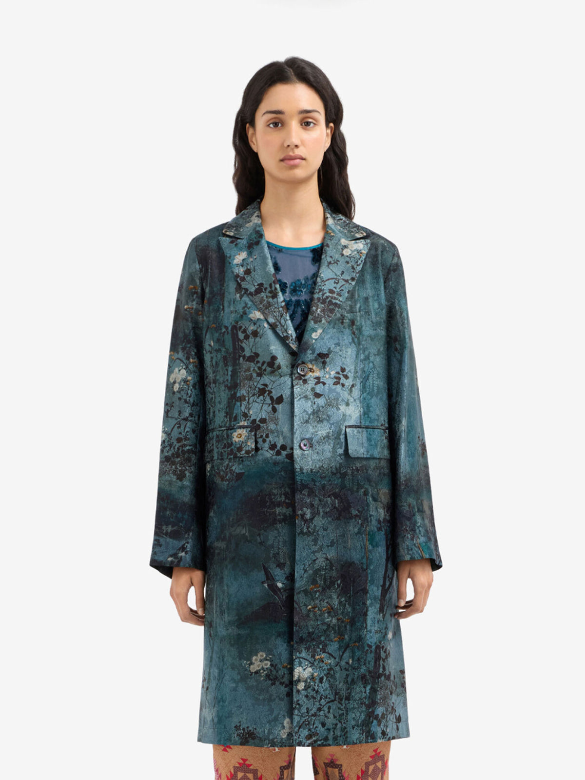 MANTEAU TAILORING EVENING FLORAL JACQUARD