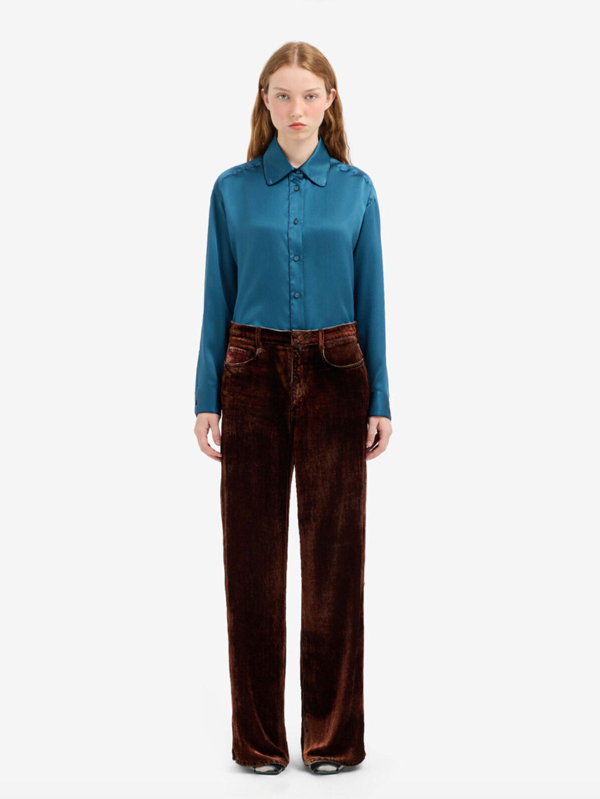 PANTALON KANDOX COPPER BROWN DENIM VELVET
