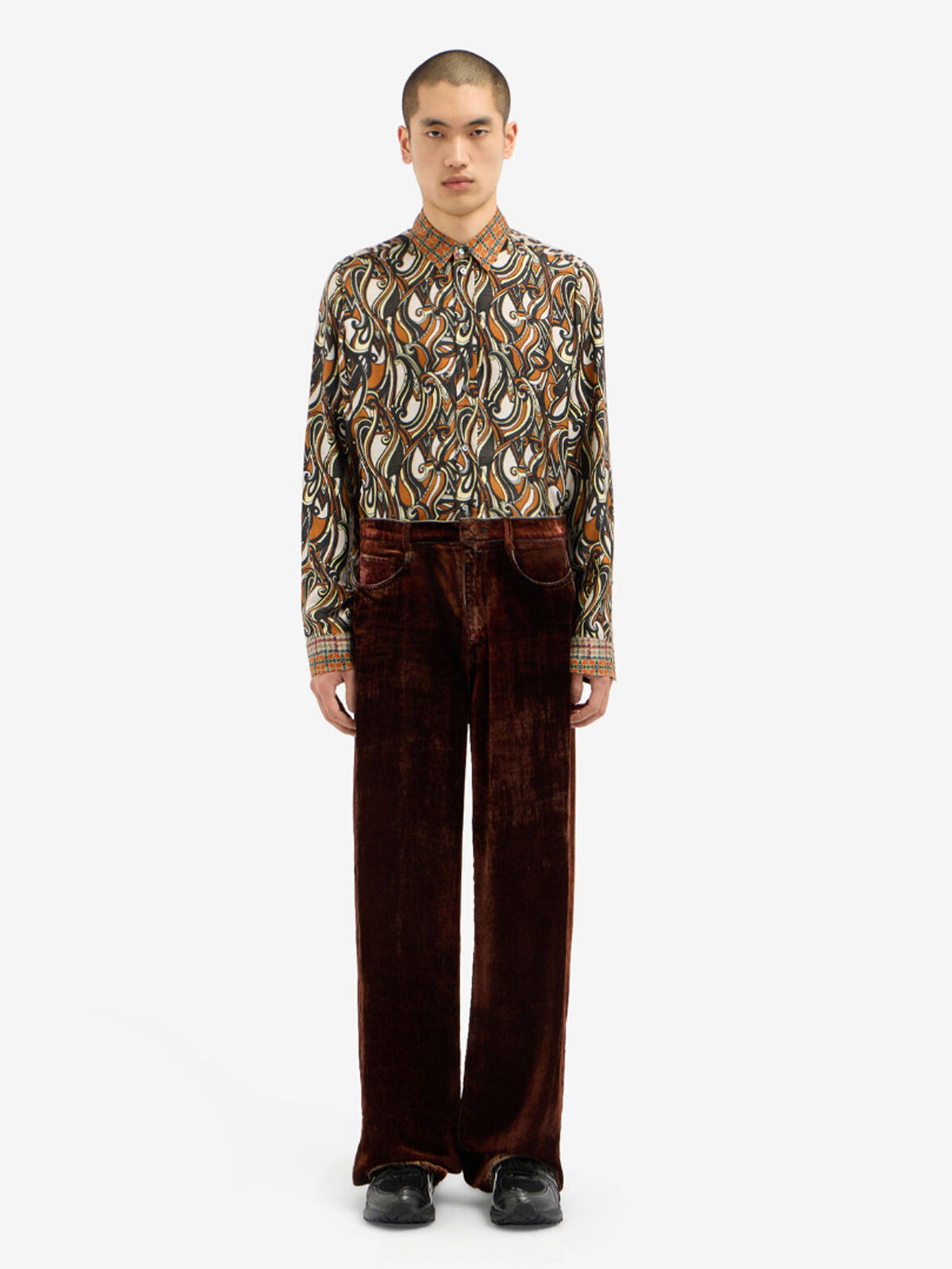 PANTALON KANDOX COPPER BROWN DENIM VELVET