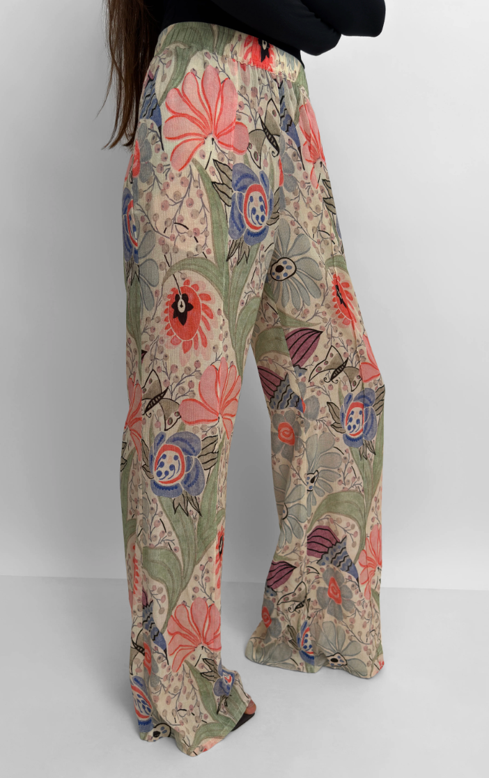 PANTALON EZRA DUCHARNE - CORAL MULTI