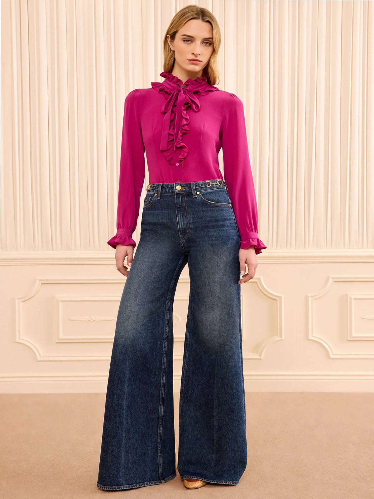 STRETCH VALORY FLARE JEAN - DENIM