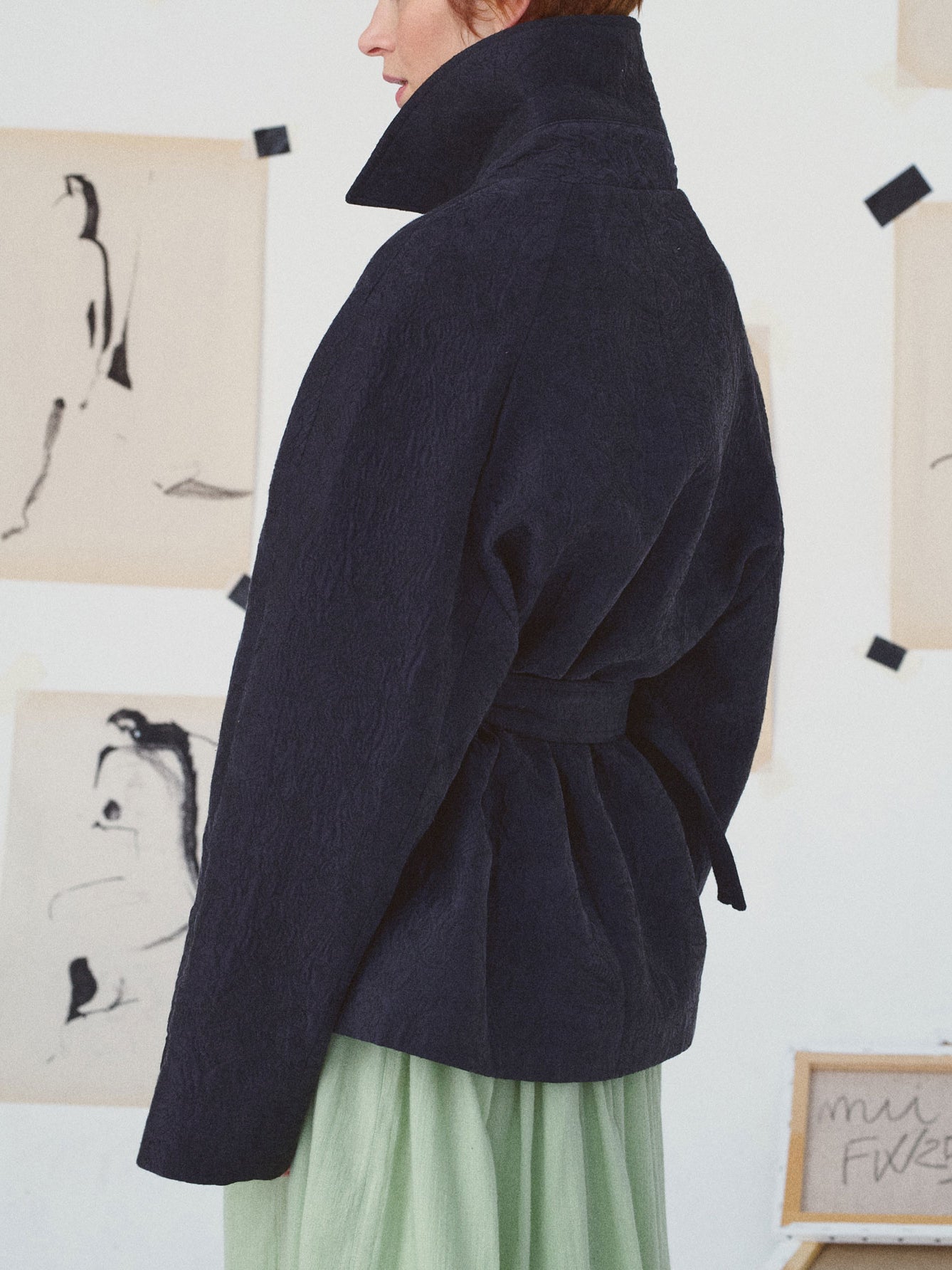 VESTE CATHISU - LE SURREALISME - BLUE NUIT