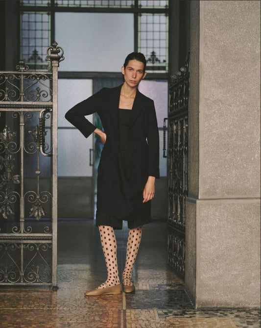 BALLERINES MARY JANE EN CUIR - TAUPE