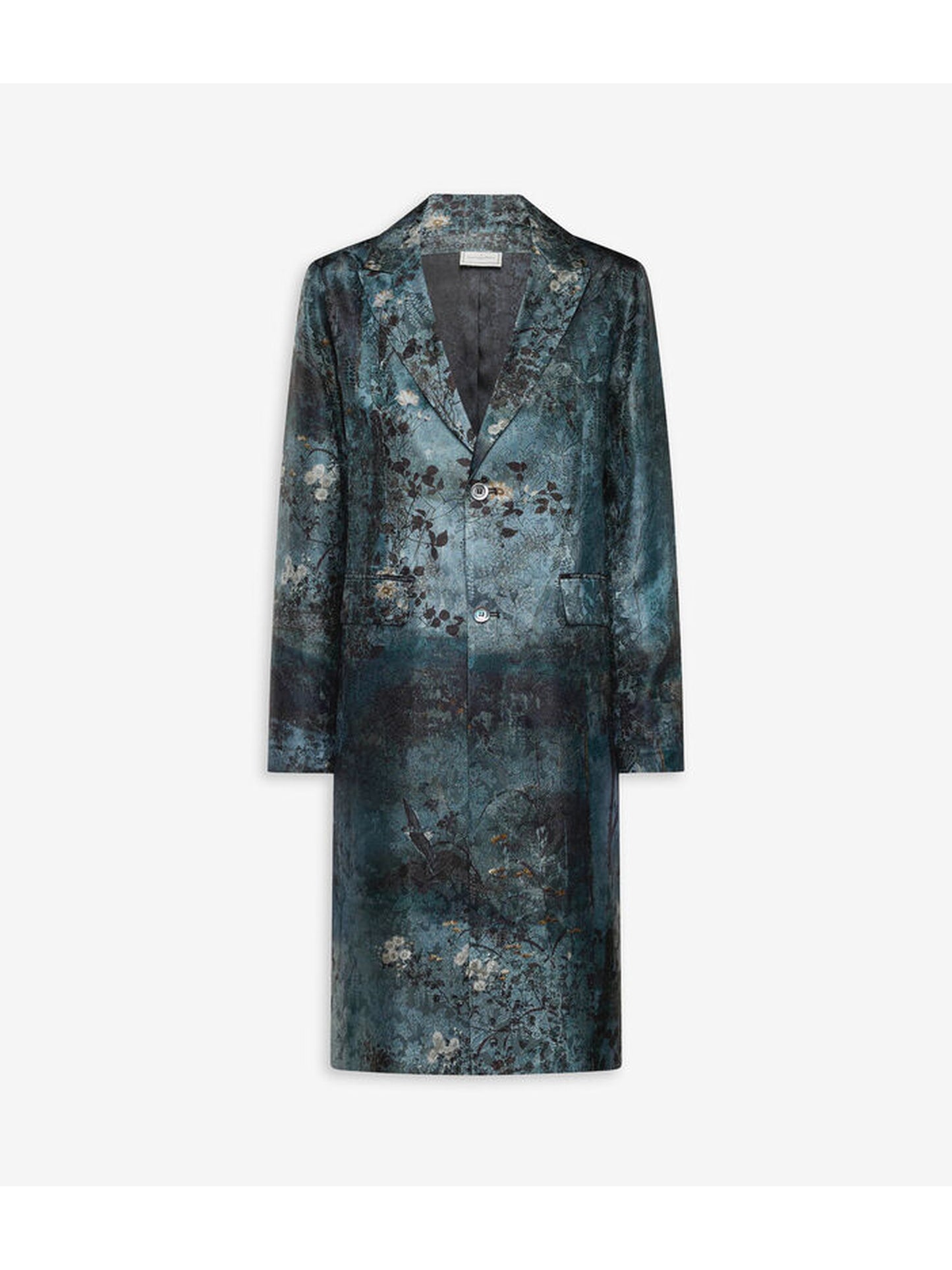 TAILORING EVENING COAT FLORAL JACQUARD