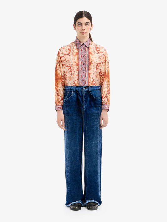 PANTALON KANKAM DENIM EN VELOURS